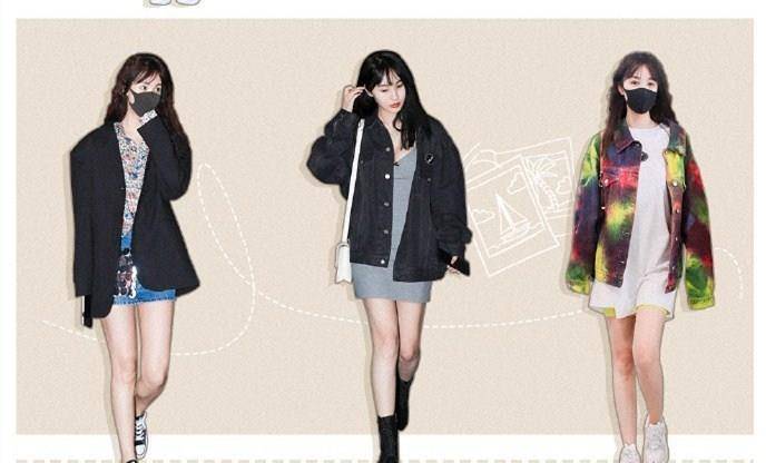 休闲风|32岁李菲儿的机场穿搭示范，36套不同风格，时髦时尚又不失少女味