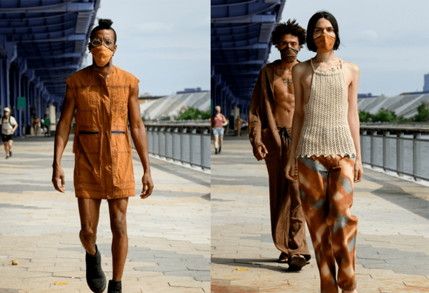 图案|Eckhaus Latta 2021春夏,尽管身材不完美,但是却不影响美得时尚