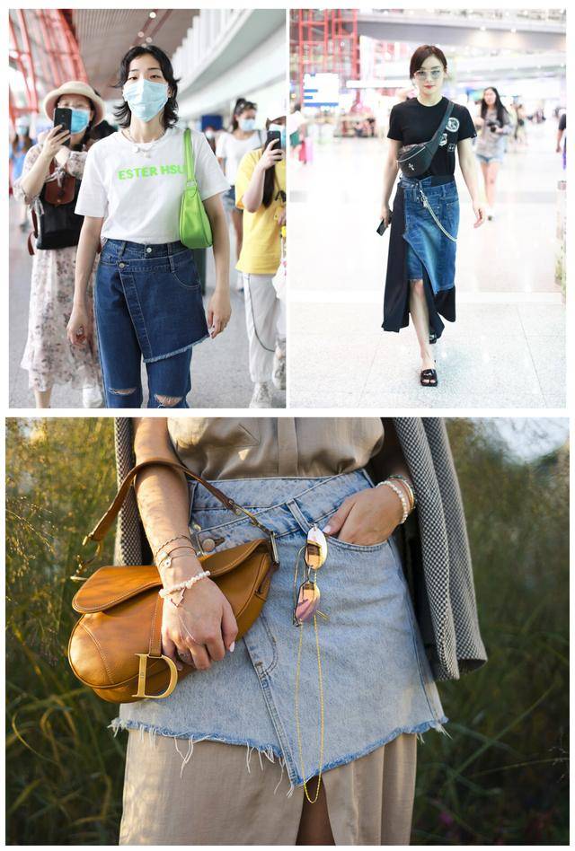 设计|对称扣不流行了，今年流行杨颖的错位穿法，个性十足还能吸睛