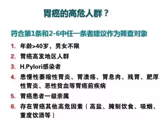 识别|对照看你是胃癌高危人群么？如何识别胃癌早期信号?