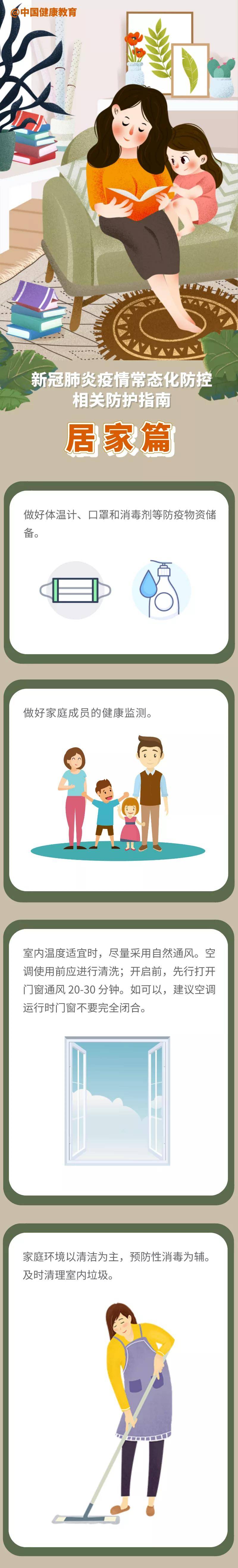 疫情|【关注】新冠肺炎疫情常态化防控防护指南之居家篇
