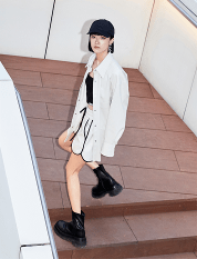 廓形|大幂幂穿搭课堂 PU单品的完美出街教程