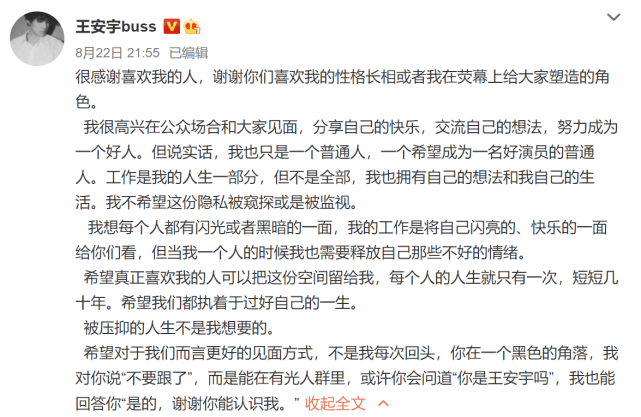 空姐曝饭圈乱象 私生饭跟机 流量男星全程戴帽子口罩不吃不喝还不敢看手机 王安宇