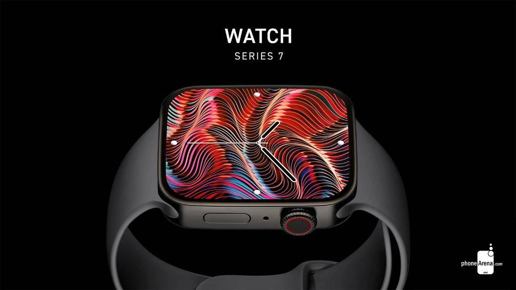 苹果|外媒曝光第七代Apple Watch概念渲染图：屏幕更大、直角边设计