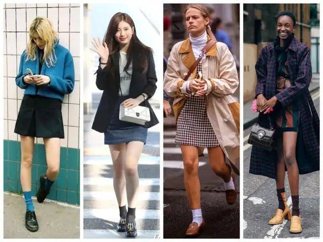 袜子|乐福鞋有新搭法啦！快来时髦告别老寒腿