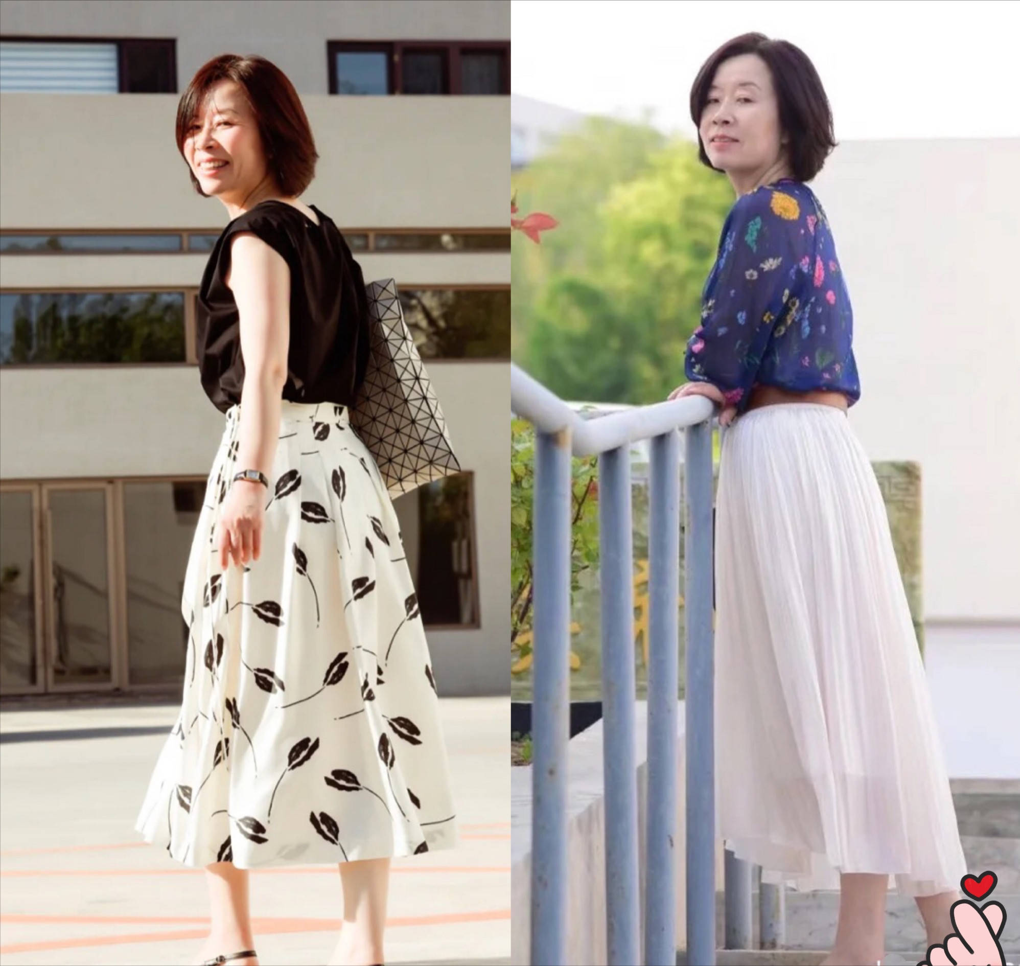 颜色|50岁女人忙碌中不忘秀穿搭，裤装干练裙装优雅，轻松美出新高度