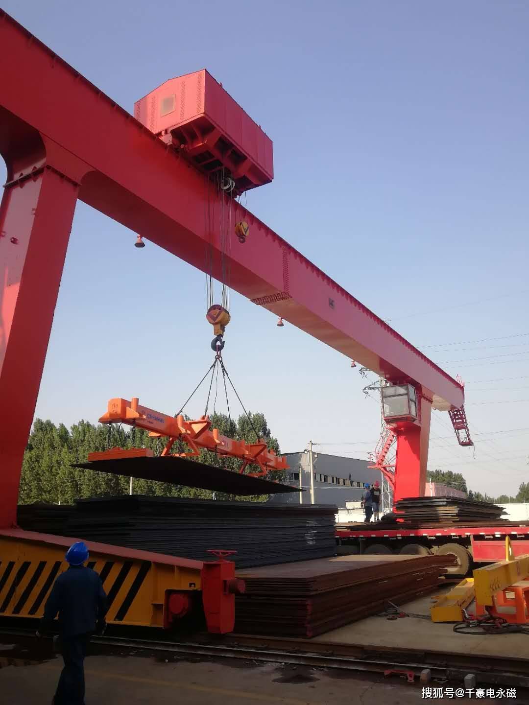 钢板板材的起吊神器,磁力起重吊具横空出市
