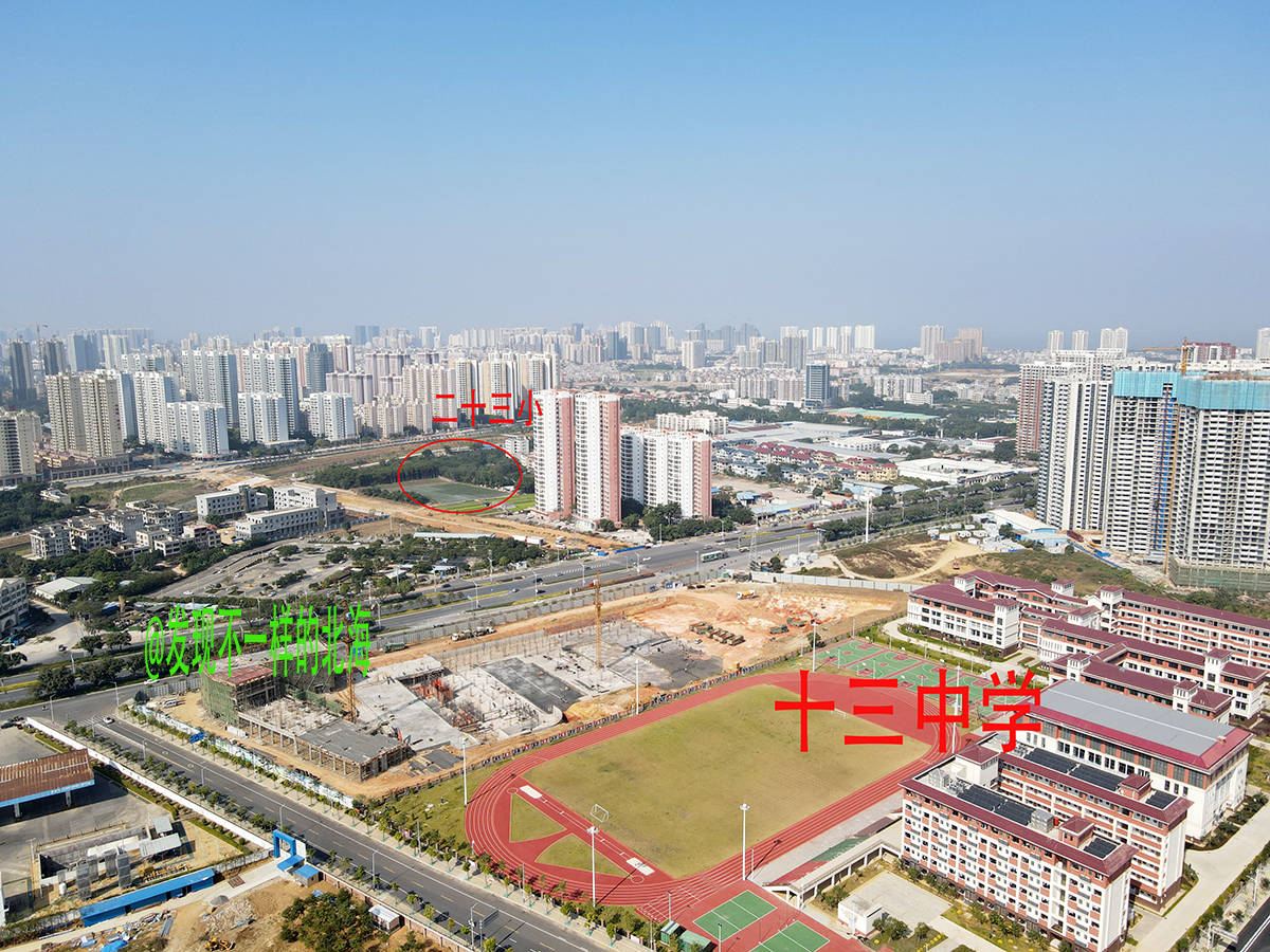 这个位置,距离北海市十三中学非常的近,只有几百米.