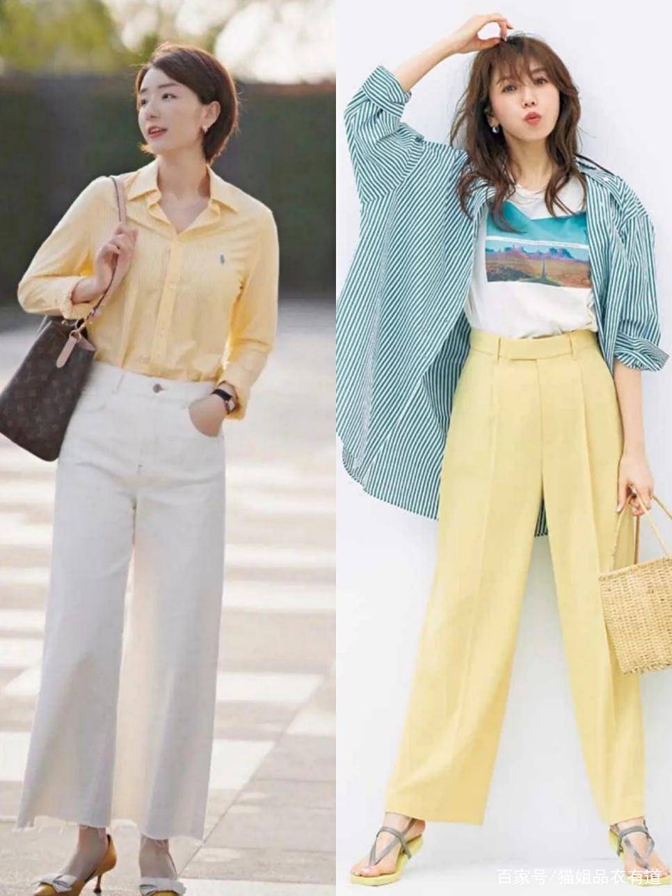 风情|初秋流行这样一组穿搭：“衬衫+阔腿裤”，简单高级还不挑人