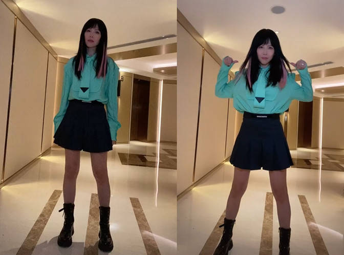 叛逆|蔡少芬罕见染发大变样!48岁穿女团装跳舞快认不出,叛逆风太抢镜