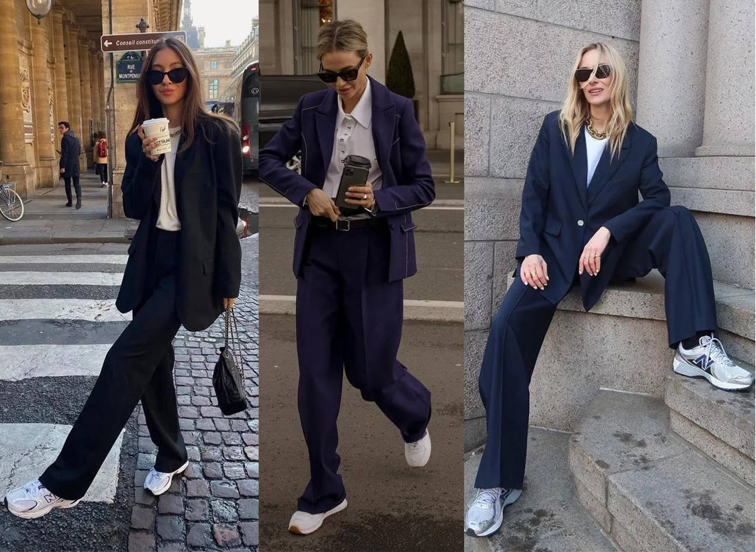 小白|初秋，“阔腿裤＋运动鞋”才是完美CP，这些搭配示范太值得借鉴！