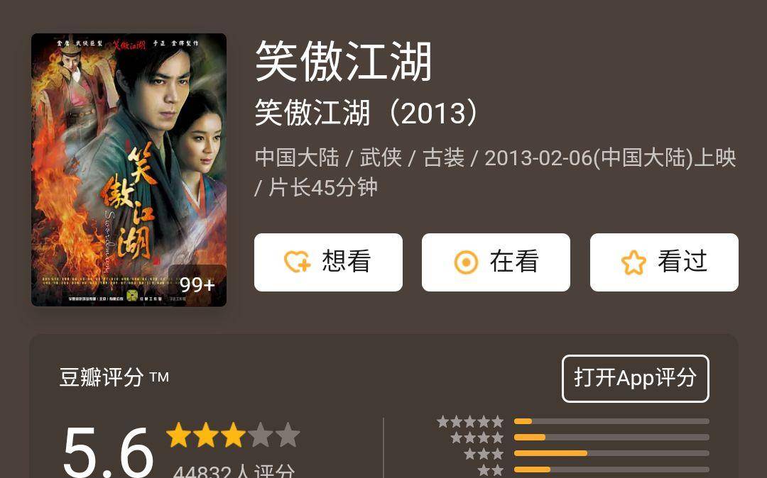 丁冠森|盘点近十年翻拍的10部金庸武侠剧,评分最低2.5分,那最高的呢?