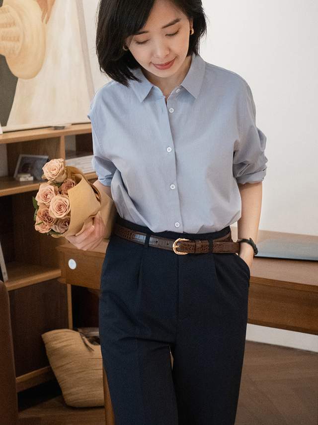 设计|普通女生想要穿好衬衫,看懂这6套搭配方法,上身才得体又高级
