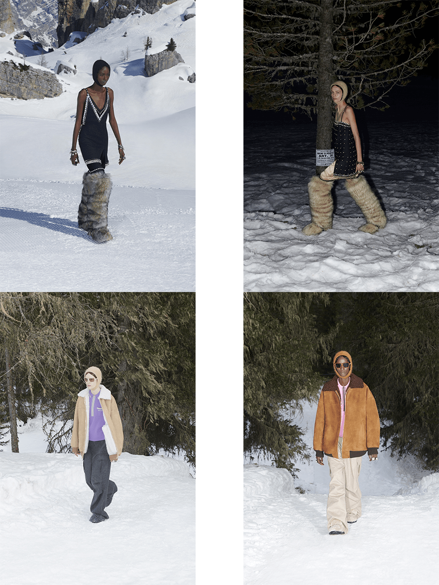 对比|Miu Miu 2021秋冬，臃肿滑雪服温暖，还可以兼顾时尚吗？