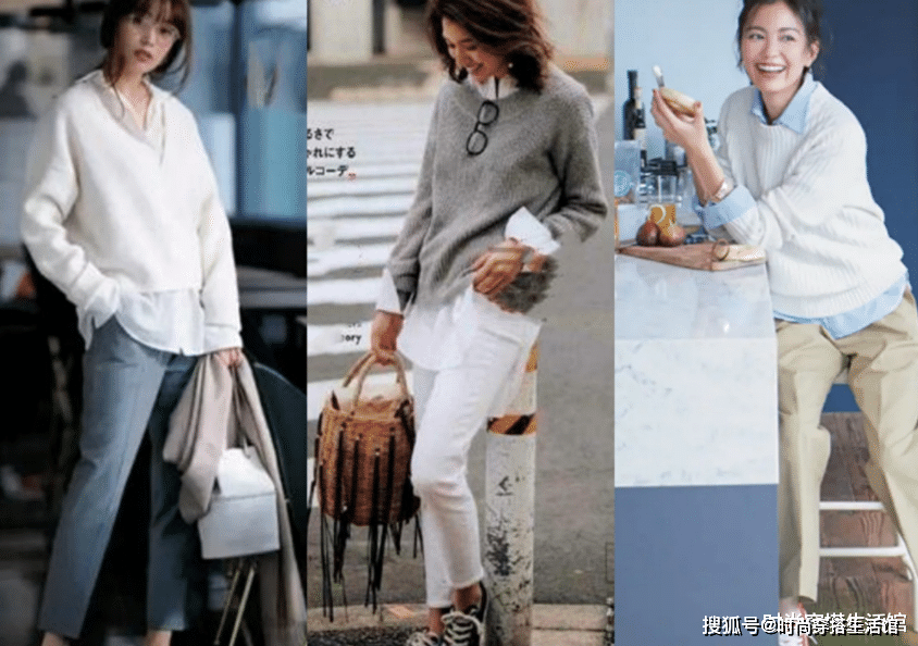身材|换季别着急买买买，一件“针织衫”搞定所有搭配，简单大方有气质