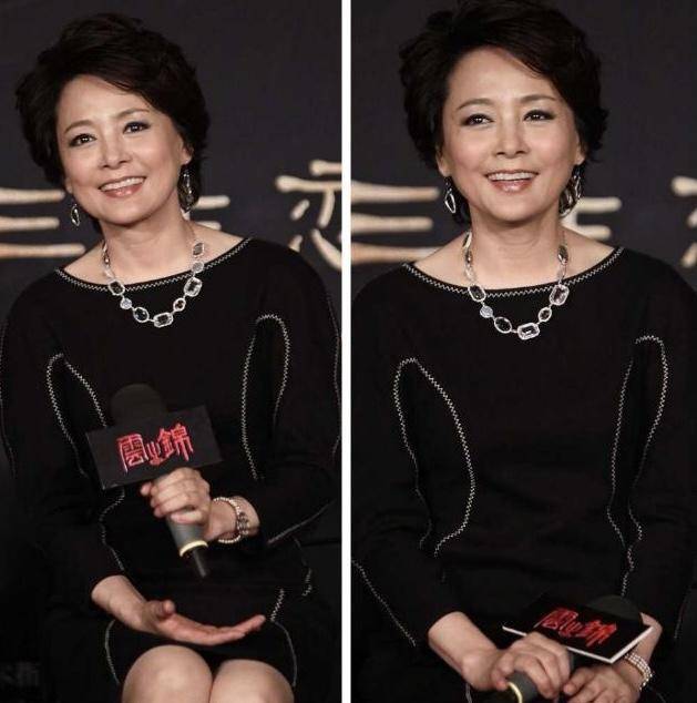 身材|63岁的张瑜状态超好，穿一袭黑色连衣裙优雅亮相，尽显端庄气质
