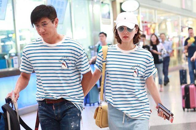 下半身|吴奇隆刘诗诗亲密挽手，身穿情侣装好吸睛，真是“狗粮”满天飞