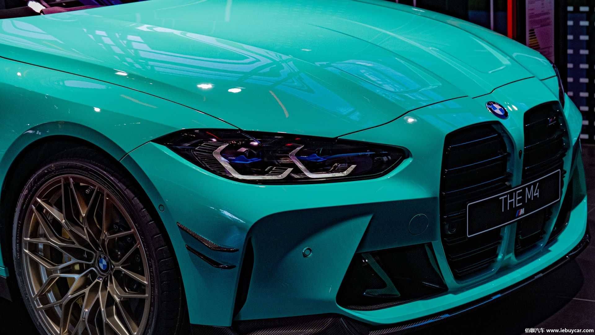 全新宝马m4薄荷绿实车曝光配备大量碳纤材质 Mpp套件原厂改装件 新车