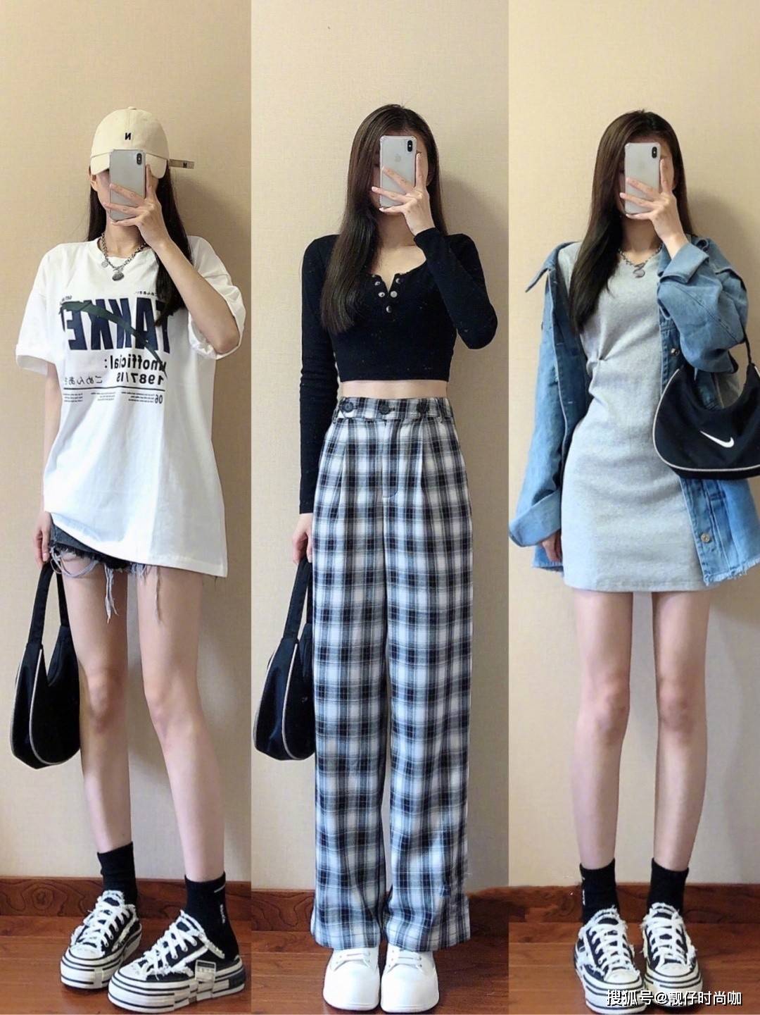 青春|初秋高性价比穿搭来啦，一双鞋子搭配不同服装，风格差异巨大！