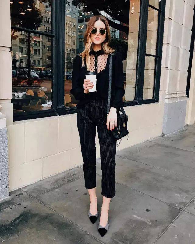 视觉|时尚穿搭 | 9分裤+平底鞋=早秋绝配