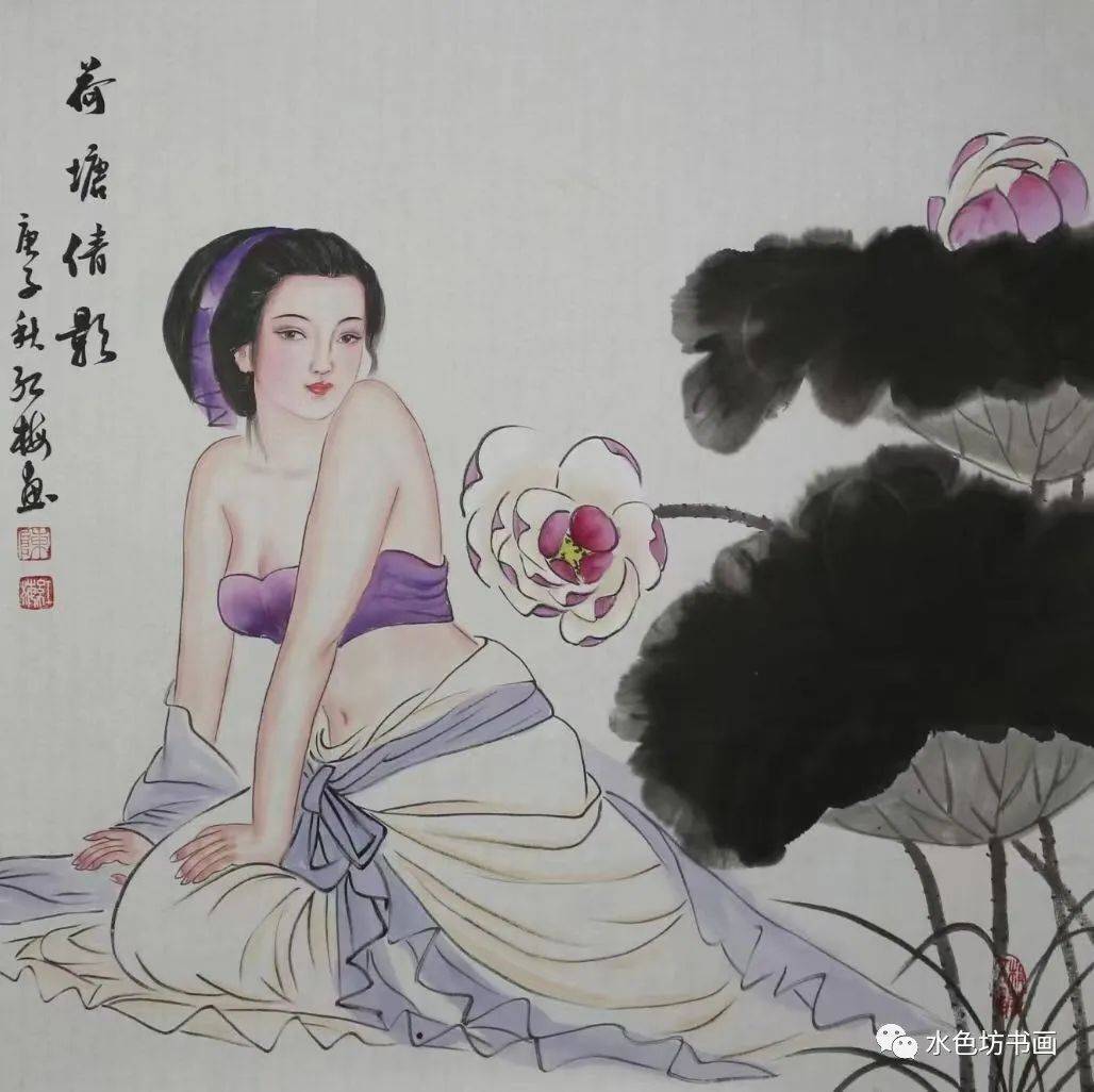 画家专栏│陈红梅—素香淡影,娉婷婀娜