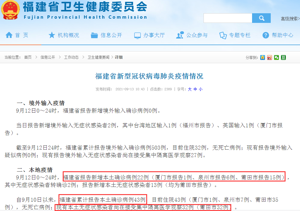 防控|福建疫情最新通報！莆田60多名感染者中19名為兒童，疫情存在外溢風險