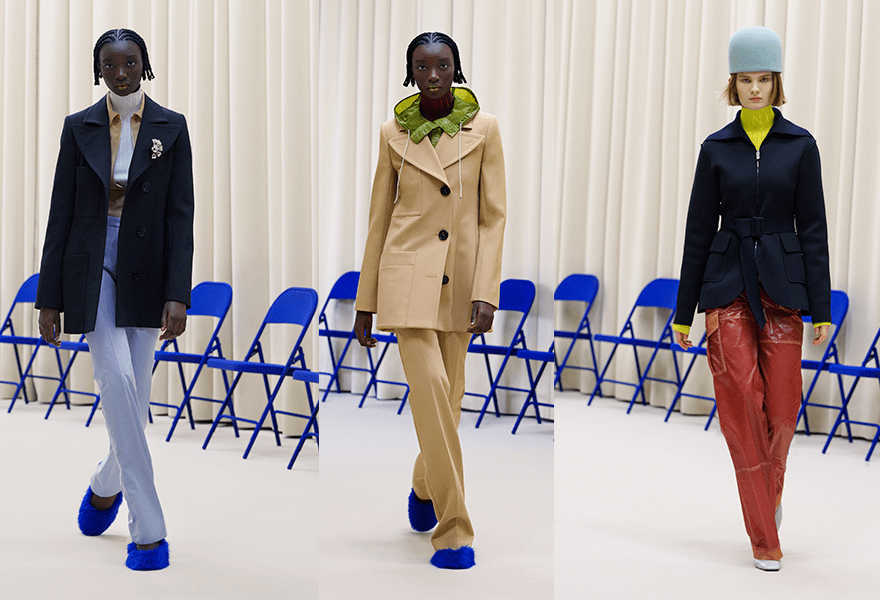 皮鞋|Nina Ricci 2021秋冬,毛皮鞋和斗帽,让简约服装更多一些变幻莫测的感觉