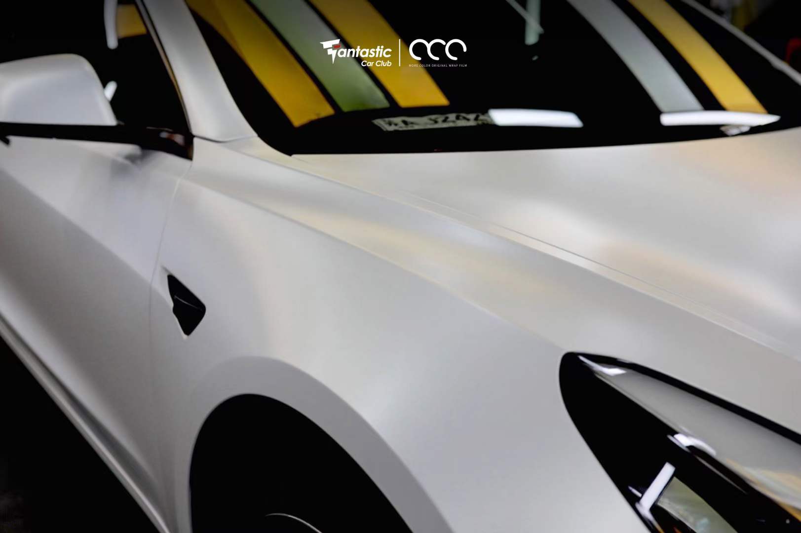 特斯拉贴膜mcwrap漫彩改色膜陶瓷白