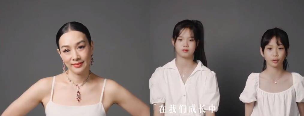 Jaden|钟丽缇晒母女三人美照,母女三人像姐妹花,越来越精致漂亮了