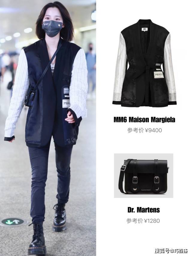 黑色|欧阳娜娜的私服发挥得太稳了！近期7套机场look，每套都亮点十足