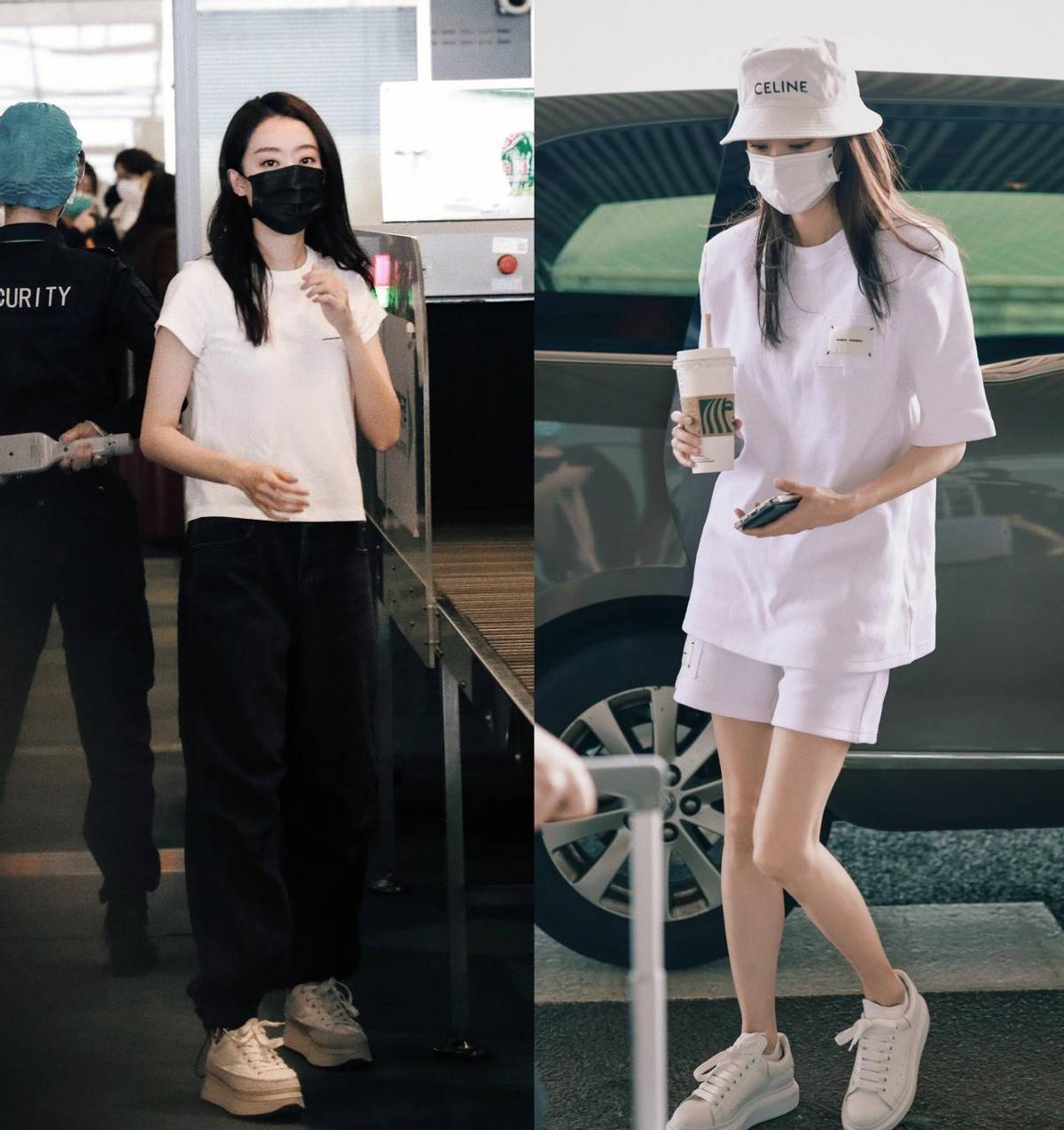 贾玲游|张小斐和贾玲游环球影城,姐妹俩都瘦了,小斐穿白T恤都快撑不起