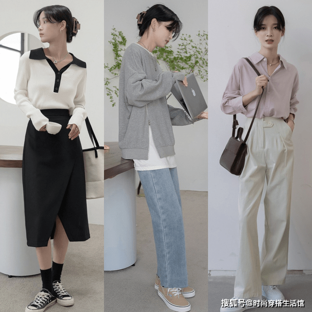 卫衣|秋天上班怎么穿？这24种简约轻熟风穿搭示范，照着穿就对了