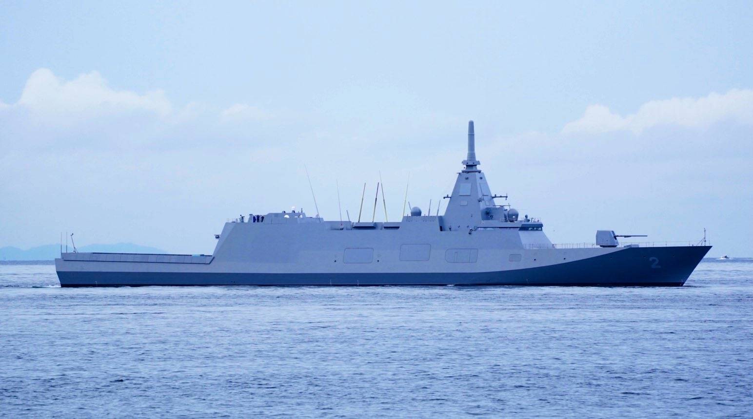 日本新一代隐形护卫舰开始试航，前4艘暂无垂发，一共要建造22艘_手机搜狐网