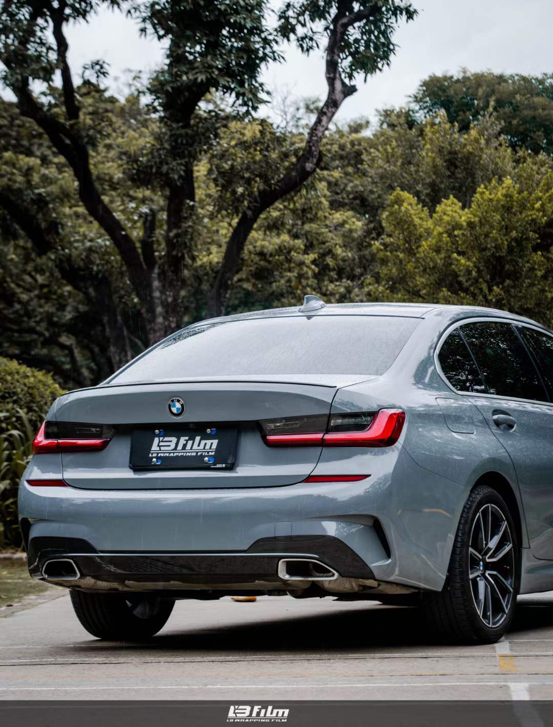 宝马-bmw全车贴膜lb改色膜高亮纳多灰