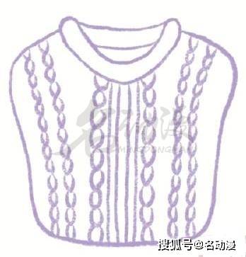 动漫人物的毛衣怎么绘画