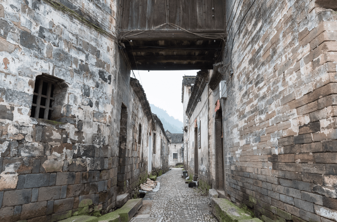 越峰山古村图片