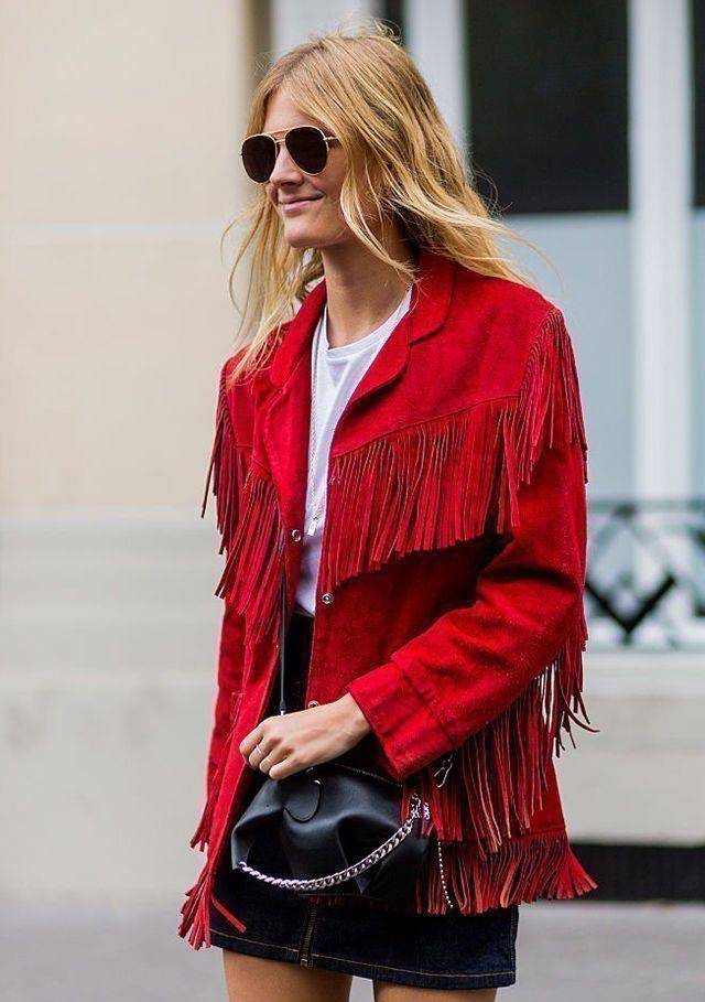 毛衣 过年穿红色,这样穿时尚又得体!