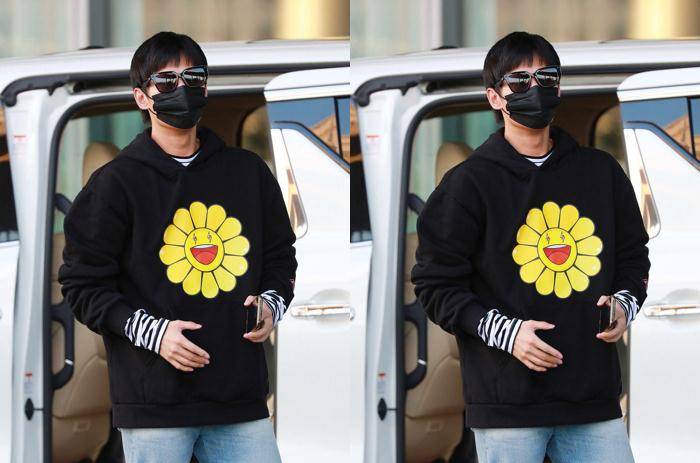 卫衣 杨洋的心态照旧年轻，卡通卫衣青春阳光太减龄，帅气又不乏可爱