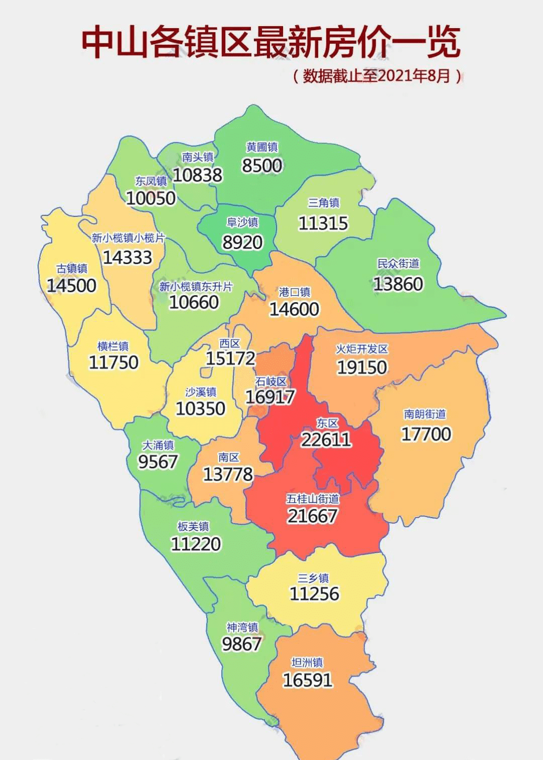 南朗鎮:房價13000-17000,南朗跟馬鞍島同屬於翠亨新區,孫中山的故鄉