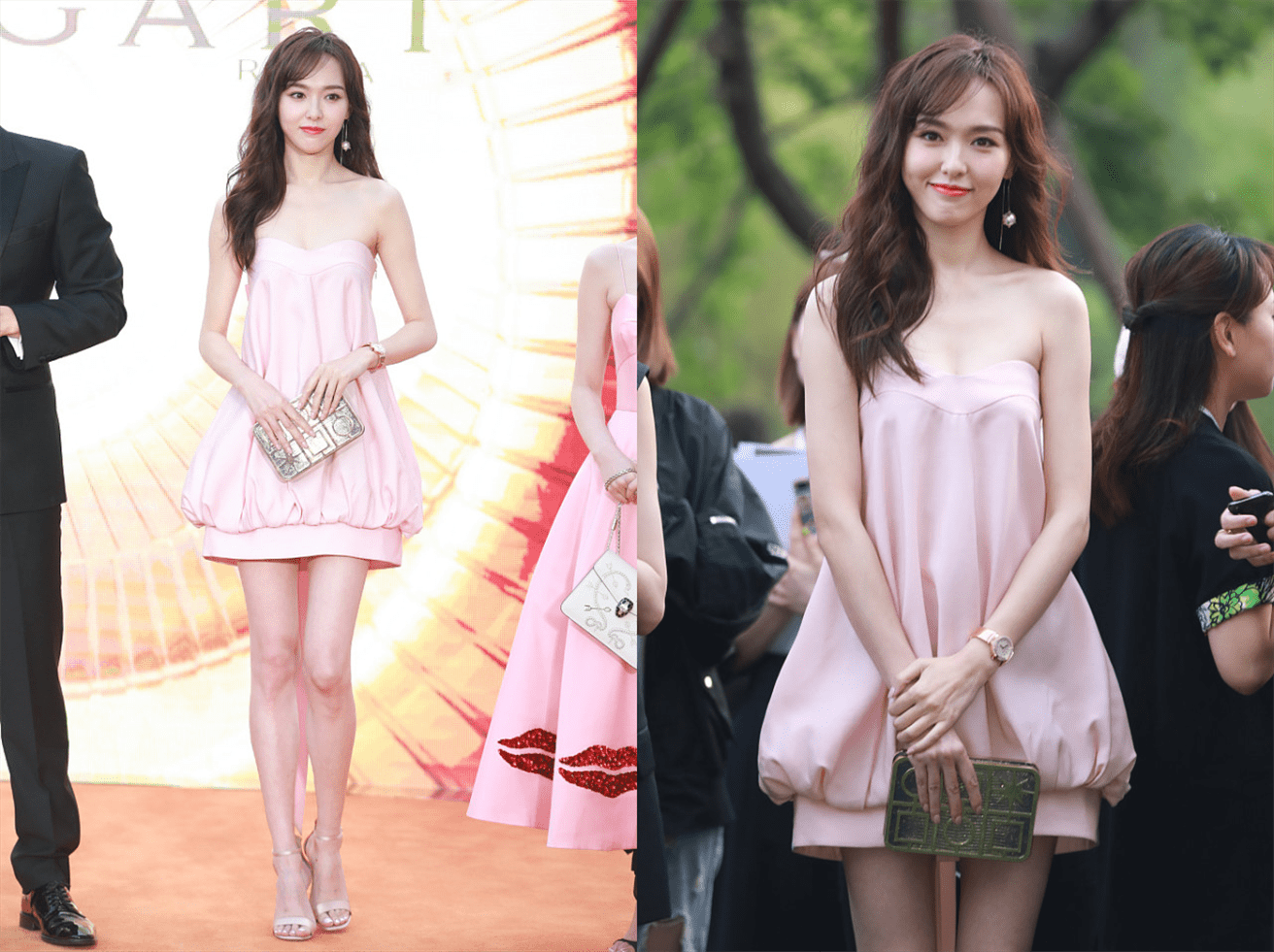 仙女 路人镜头下的唐嫣都能美到心坎里,穿粉裙配王冠,是公主也是女王