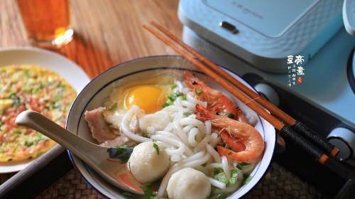 面的|用半个小时,做出最好吃最营养的早餐,一份煎蛋一碗面,真满足