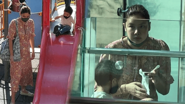 翻版 黎明妻女出行!3岁女儿长成爸爸翻版,妻子穿健美裤比乐基儿还辣