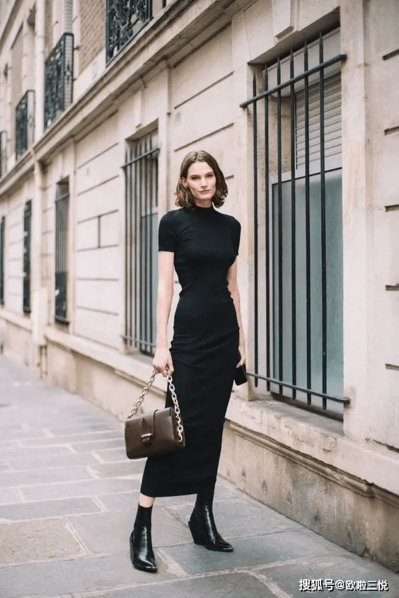 黑色 悦穿搭：全身黑色搭配，照样美又气质