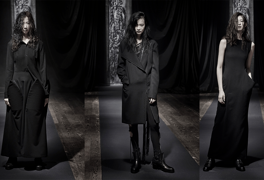黑色 Yohji Yamamoto 2021秋冬，黑暗浪漫，朋克与忏悔共存
