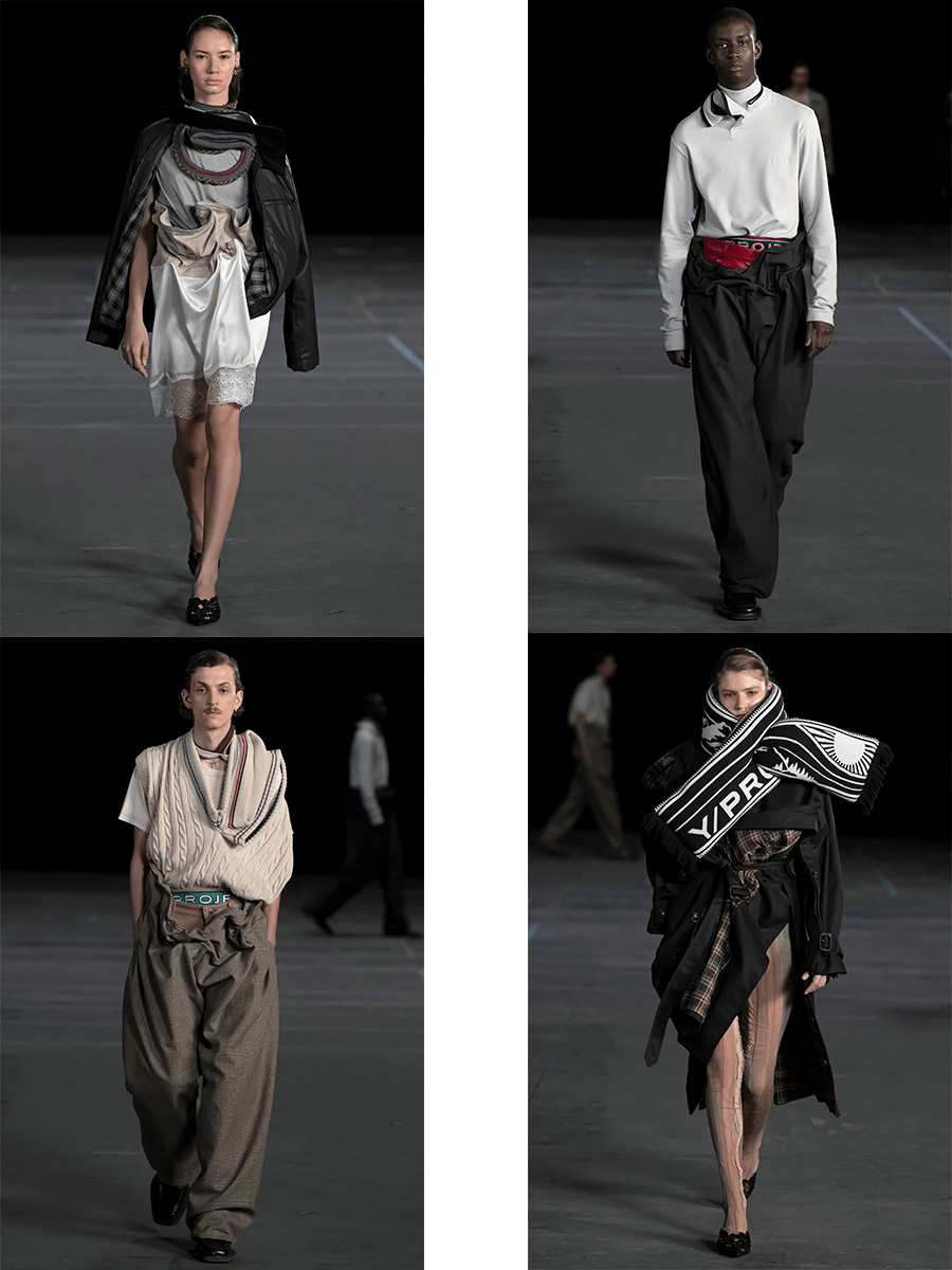 YProject YProject 2021秋冬，混乱中的不可预测性，扭结与褶皱的活力亮点