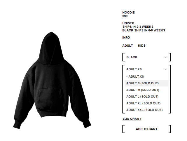 官网 手慢无！Yeezy x GAP联名"初代卫衣"被抢到断码？