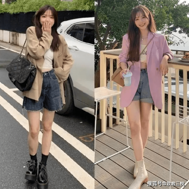首选 入秋后少穿黑白灰，多选择温柔的“浅色”