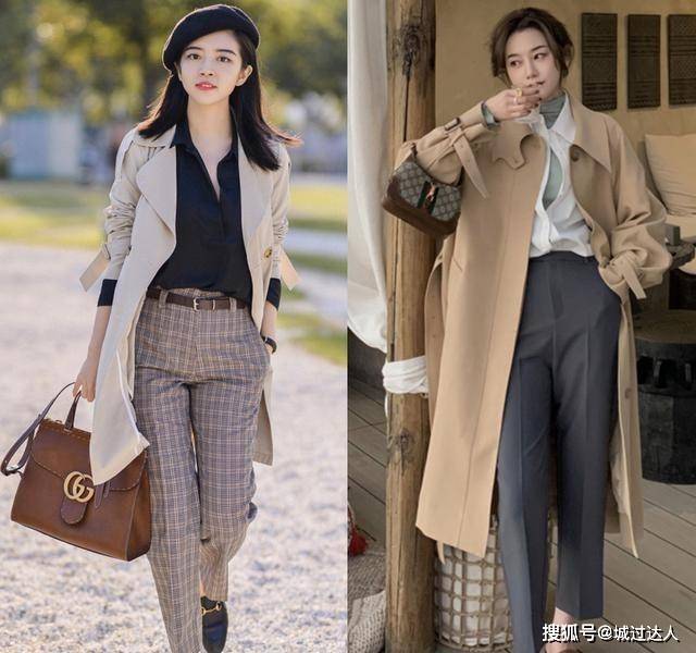 服装 秋季，“风衣”怎么穿更优雅？试试这样搭配，气质百搭又实用