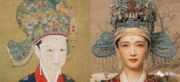 古代除了妆容和发际线，请鞠婧祎把头饰也半永久焊上！
