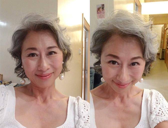 叶倩文 叶倩文电梯自拍，60岁穿毛线裙瘦成小老太，银发鱼尾纹老得认不出